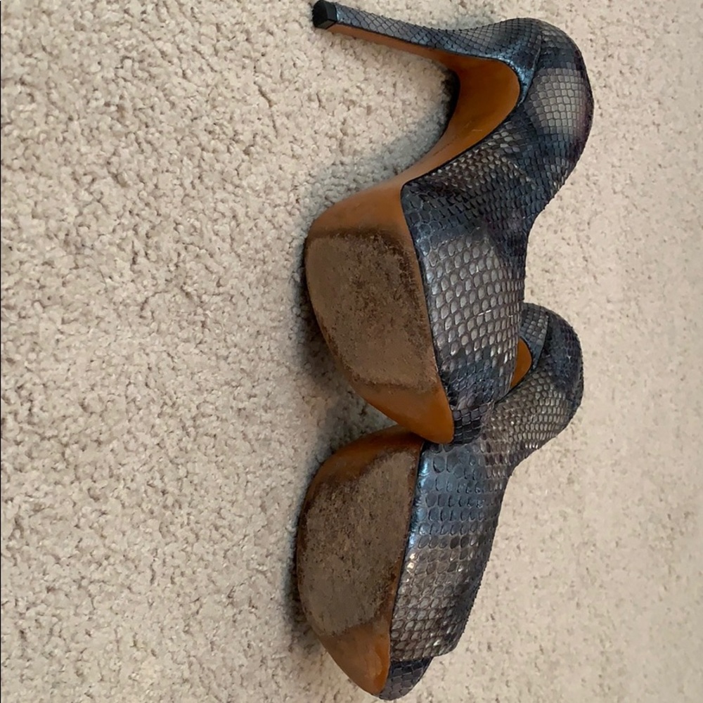 Python Peep Toe Pumps - image 6